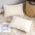 thumbnail image 4 of Cateissary Funda de cojín de fácil cuidado, 2 piezas, para decoración cómoda del hogar, fundas para cojines, funda de almohada Juegos de cama blanco, 4 of 6