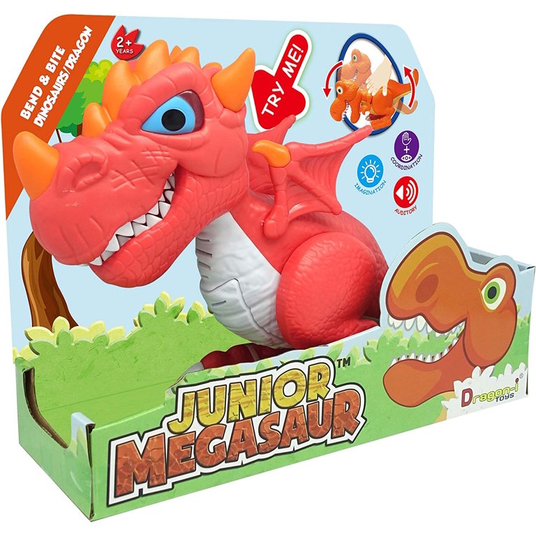 Color baby Dinos Velociraptor T-Rex Junior With Sounds And Movement Red