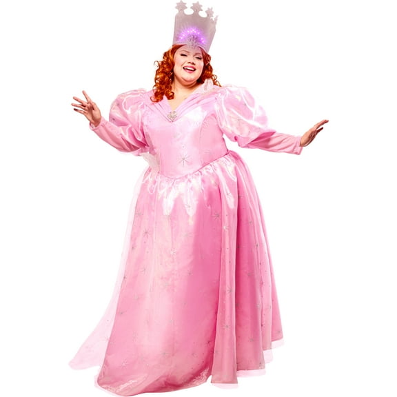 The Wizard of Oz Glinda Deluxe Costume for Adults by Rubies, Women's 2X