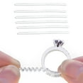 thumbnail image 2 of SHISUYAN 6 Pcs Invisible Ring Size Adjuster TPU Ring Guard Clear Ring Size Reducer for Loose Rings(Thin), 2 of 8