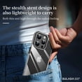 thumbnail image 7 of Dteck Kickstand Case for iPhone 15 Pro, Built-in Camera Ring Stand Case Non-Yellowing TPU Shockproof Slim PC Clear Back Cover for iPhone 15 Pro,Darkblue, 7 of 7
