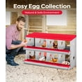 thumbnail image 2 of Yeshouse Nido para gallinas de 6, 8 y 10 agujeros, de acero galvanizado inoxidable, para gallinas, fácil de recoger y limpiar, 2 of 7