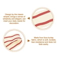 thumbnail image 3 of Uxcell 1 Pcs Natural Cotton Stripes Ribbon for Gift Wrapping and DIY Crafts Decoration Natural with Red 1 1/2", 3 of 5