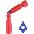 thumbnail image 1 of Toilet Seat Mounting Key Universal Toilet Lid Key 10/13 Mm Toilet Mounting Key Red Plastic Mounting Key For Toilet Seat Assembly Removal Repair Key, 1 of 5