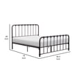 thumbnail image 5 of Ethan Full Size Metal Bed- Bronze Spindle Design- Heavy Duty Slat Support, 5 of 6