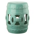 thumbnail image 1 of Safavieh Double Coin Ceramic Decorative Garden Stool, Light Blue, 1 of 3