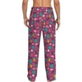 thumbnail image 3 of Easygdp Summer Flamingo Men's Pajama Pant, Sleep Elastic Waistband Lounge Pants - Medium, 3 of 9