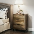thumbnail image 2 of HOMCOM Dresser for Bedroom with 3 Drawer, Chest of Drawers, Natural, 2 of 10