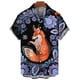 thumbnail image 3 of Camisa de manga corta con estampado 3D de leopardo y tigre para hombre, camisa informal de moda de verano, camisa de calle de gran tamaño, 3 of 5