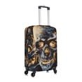 thumbnail image 3 of Daiia Fiery Skull Trio Luggage Cover, Thickened Washable Travel Luggage Covers, Elastic Unique Baggage Covers for 18-20 inch Luggage-Medium, 3 of 9