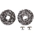 thumbnail image 2 of HEVIRGO 2Pcs Mountain Bicycle Road Bike Handlebar Non-Slip Sponge Straps Riding Tools,Black With White, 2 of 10