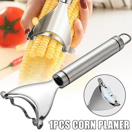 

Alexsix Stainless Steel Corn Slicer Peeler Thresher Cob Cutter Remover Kernel Stripping Tool