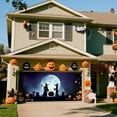 thumbnail image 4 of Garage Door Halloween Decorations 16x7 FT Large - Holiday Scary Backdrop Banner for Outdoor Indoor Home Yard Party Wall Window Cover, 4 of 4