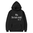 thumbnail image 5 of breaise Yes I'M Cold Hoodies for Girls Casual Long Sleeve Hoodie Kids Funny Graphic Hooded Sweatshirt Cute Preppy Pullover Tops, 5 of 5