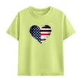 thumbnail image 4 of Amidoa Girls 2 Piece Outfits Summer Clothes Short Sleeve Cotton Floral Print T-Shirt and Shorts Casual Kids Clothing Sets Green Size 11, 4 of 9