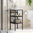 thumbnail image 3 of vidaXL Bathroom Washbasin Frame Black 15.7" x 15" x 32.7" Iron, 3 of 7