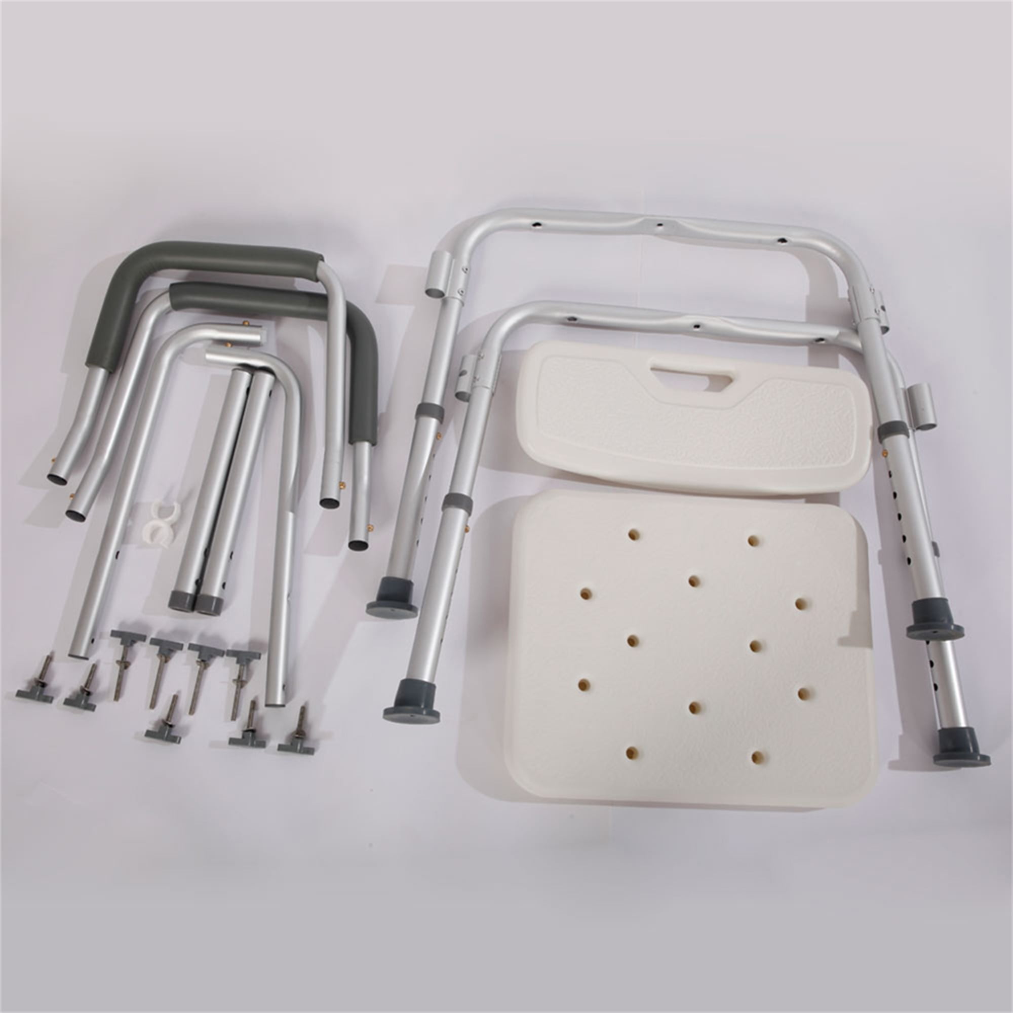 Kadyn Shower Stool Bath Chair, Shower Stools with Back & Handle, Shower Bench for Elderly, Handicap, and Disabled, White Kadyn Shower Stool Bath Chair, Shower Stools with Back & Handle, Shower Bench for Elderly, Handicap, and Disabled, White