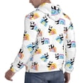 thumbnail image 6 of Pofeuu Panda And Rainbow Print Mens Casual Hooded Collar Drawstring Hoodies Pullover Sweatshirts Casual Long Sleeve Shirts-XX-Large, 6 of 7