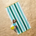 thumbnail image 3 of Better Homes & Gardens Beach Towel, Size 72" x 38", Green, 3 of 13