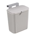 thumbnail image 1 of Bote de basura de cocina Macarena Cubo basura colgante para cocina montado en la pared gris, 1 of 8