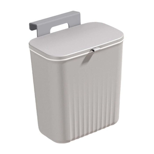 Bote de basura de cocina Macarena Cubo basura colgante para cocina montado en la pared gris