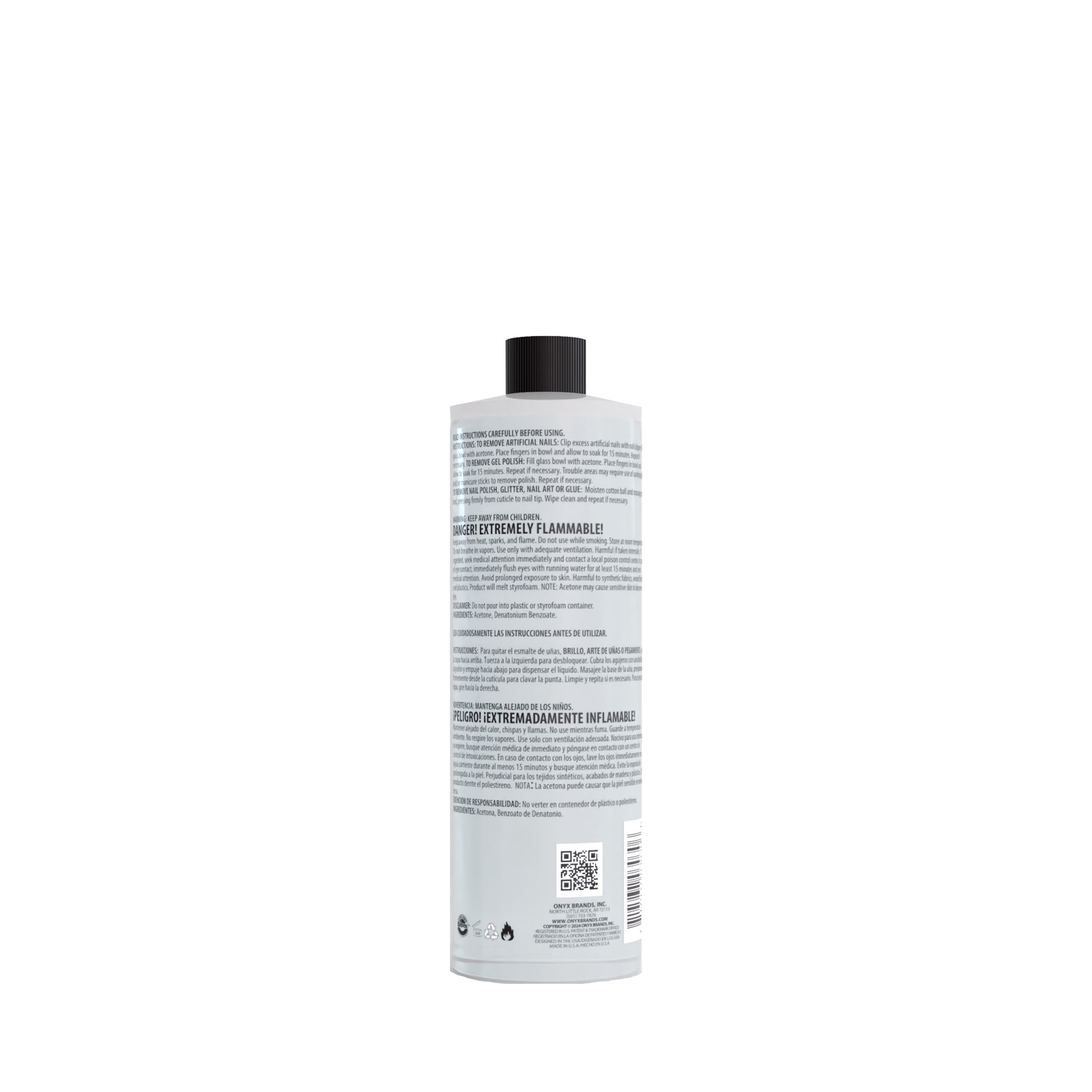 Onyx Professional 100% Pure Acetone Nail Polish Remover, 16 fl oz - image 5 of 6