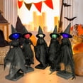 thumbnail image 6 of Witch Figurines with Stand Lighted Landscape Figures Handcrafted for DIY Home Fireplace Halloween Decorations, 6 of 9