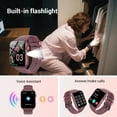 thumbnail image 4 of LUOMATE Smart Watch for Women Men, 1.91" Touchscreen Fitness Tracker with Bluetooth Calling, 100+ Sport Modes, IP68 Waterproof Pedometer, Message Notifications Compatible with Android iPhone (Purple), 4 of 9