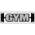 thumbnail image 1 of 72" Gym Banner Sign Gymnasium Workout Health Club Exercise Elliptical Weights, 1 of 1