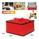 thumbnail image 4 of Bolsa térmica para entrega de alimentos, bolsa térmica para enfriar alimentos, cajas para bebidas, bolsas refrigeradas, bolsas de papel de aluminio con cierre de cremallera para picnic, caja de hielo, 4 of 5