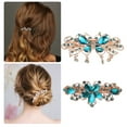 thumbnail image 3 of Unique Bargains Hair Barrettes Hair Accessories for Women Hair Clips Sparkly Glitter Rhinestones Hairpin 2 Pcs Lake Blue, 3 of 7