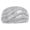 thumbnail image 3 of Arista 1.00 Ct Diamond Fashion Anniversary Ring in Sterling Silver (I-J, I2-I3), 3 of 3
