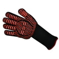 thumbnail image 3 of Guantes de horno resistentes al calor 1472  F Guantes de barbacoa resistentes al fuego resistentes a altas temperaturas capas dobles Recubrimiento de silicona Guante, 3 of 8