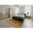 thumbnail image 5 of Ahgly Company Machine Washable Indoor Square Transitional Orange Area Rugs, 3' Square, 5 of 7