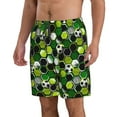 thumbnail image 2 of Disketp Men's Swim Trunks Hawaiian Breathable Surf Beach Swimsuits Mesh Lining Beach Shorts with Pockets-Soccer1, 2 of 7