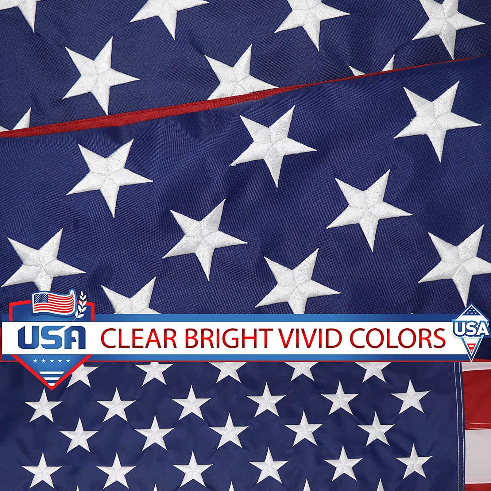Leatfisat American Flag 3X5 Ft Usa Flag Polyester Us United State Flags Outdoor Indoor Canvas Header And Double Stitched With Two Brass Grommets