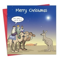 Twizler Funny Christmas Card - Three Wise Men - Happy Christmas Card - Xmas Card for Men or Women