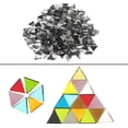 thumbnail image 5 of Uxcell 200g Stained Glass Mosaic Triangle 0.55'' Deep Gray Glass Mosaic Tiles Bulk for Craft Handmade Project, 5 of 7