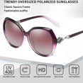thumbnail image 3 of Moda europea y americana y gafas de sol elegantes, gafas de sol modernas con personalidad, hechas de PC, 3 of 5