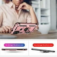 thumbnail image 6 of for Moto G Pure Phone Case, Moto G Power 2022 Case with HD Screen Protector, Military Grade Protective Cases with Ring for Moto G Pure (Rose Gold), 6 of 12