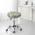 thumbnail image 2 of Cauagu Mushroom House Insect Frog Print Round Stool Covers,Seat Cushion for Round Bar Stool Chair Seat Cover for Bar Round Chair Fits for 12/13/14in Bar Stool Cushion, 2 of 7