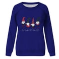 thumbnail image 6 of CaComMARK PI Merry Christmas Sweatshirts for Women Santa Christmas Sweatshirt Cute Long Sleeve Pullover Top Blue 12(XXL), 6 of 7