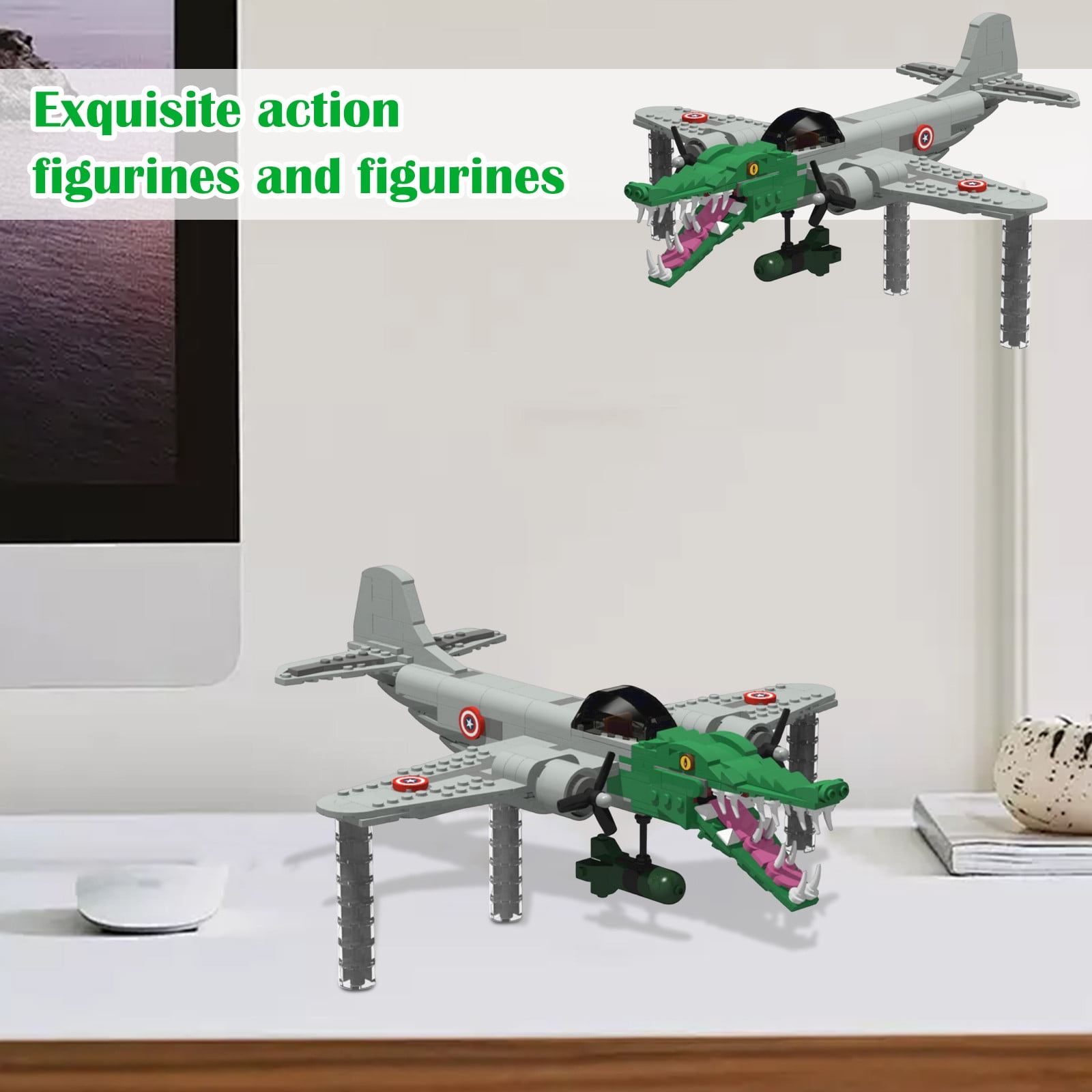 ZapZest Italian Brainrot Bombardiro Crocodilo Building Blocks