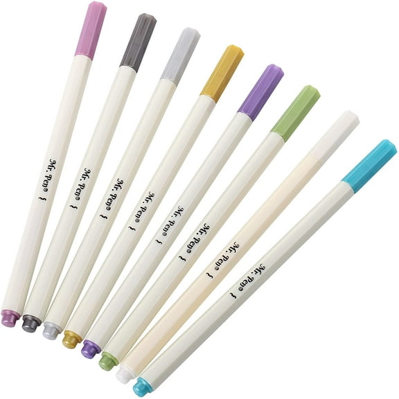 Mr. Pen- Metallic Markers, 8 Pcs, Assorted Colors, Metallic Markers Fine Tip, Metallic Pens, Metallic Markers for Black Paper, Metallic Paint Pens, Metallic Marker Pens, Markers for Scrapbooking