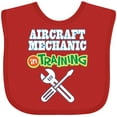 thumbnail image 3 of Inktastic Aircraft Mechanic in Training Future Occupation Boys or Girls Baby Bib, 3 of 4