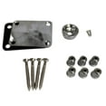 thumbnail image 2 of Guitar Replacement Parts Set String Ferrules Electric Guitar Neck Plate for TL Silver, 2 of 8