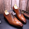 thumbnail image 4 of Zapatos recién llegados, trajes de negocios para hombres, zapatos de cuero de estilo británico, zapatos de vestir hechos a mano para hombres, zapatos de boda transpirables, talla Eur 38-47, 4 of 5