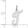 thumbnail image 3 of 925 Sterling Silver Dainty Letter T Initial Name Monogram Necklace Charm Pendant, 3 of 8