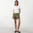 thumbnail image 6 of Bermuda Shorts for Women Summer Cargo Shorts Mid Rise Mini Length with Pockets and Belt Loops Hiking Travel Clothes, S, 6 of 6
