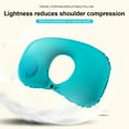 thumbnail image 3 of Cheers.US Inflatable Travel Neck Pillow Air Pump Comfortable U-Shape Headrest Support with Compression Bag for Office Train Car Airplane Sleep Cushion, 3 of 7